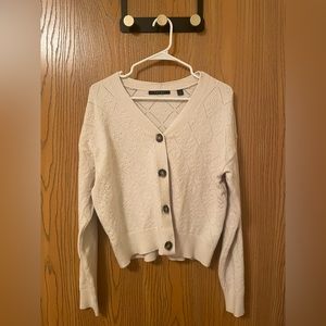 Ivory Buttoned Cardigan